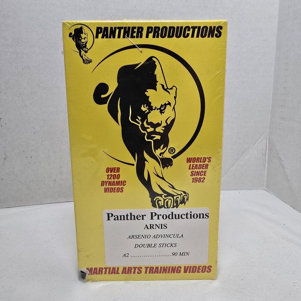 Panther Productions Arnis VHS Arsenio Advincula Double Sticks A2 Sealed VTG 90 m